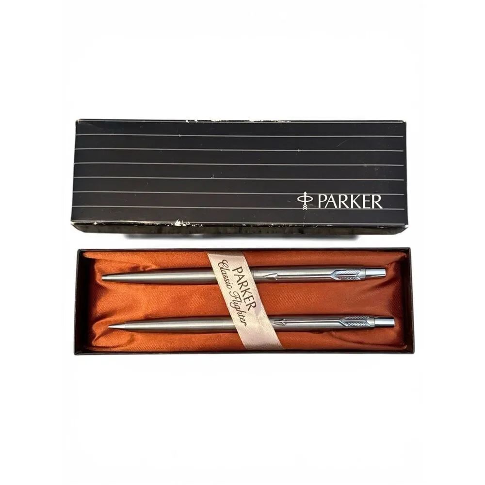 PARKER Vintage Classic Flighter Pen & Pencil Set Original Box